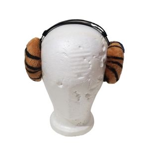 Fashion Accessory Ear Muffs Covers Beagle Tiger Print Adjustable Brown Black NWT